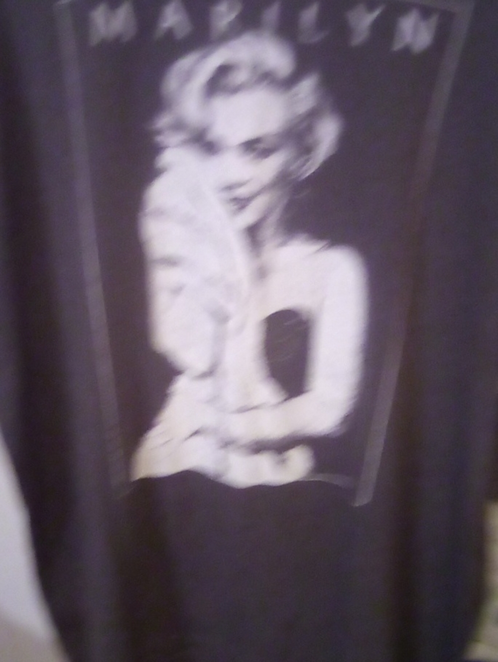 Men's Black Marilyn Graphic Short Sleeve Tee